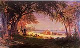 Albert Bierstadt The Landing of Columbus painting
